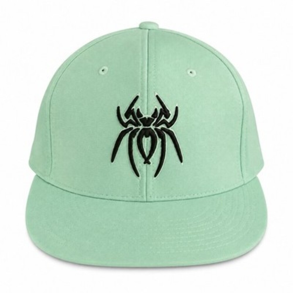 Spiderz Batting Gloves Baseball Cap Mint Green S/M Flat Brim Embroidered Logo